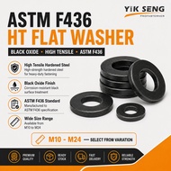 ASTM F436 HT FLAT WASHER (BLACK)