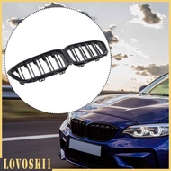 [Lovoski1] Black Front Kidney Grille Replacement Sturdy Auto Accessory for BMW M2 Competition F87 20