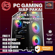 PC GAMING &amp; DESIGN RYZEN 5 5600G 16GB RAM DDR4 FULLSET SIAP PAKAI