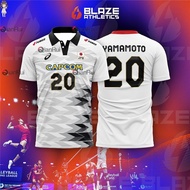 Japan Olympic Volleyball Jersey Nishida Yuji Black Casual Women Men Tshirt(Free name and number) ﻿