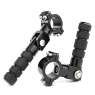 MOX8 22mm 25mm 28.8mm Universal Motorcycle Highway Bar Foot Pegs 360 Rotatable 7/8-1 1/8inch Inch Cr