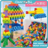 Hexagon Shape Building Blocks 六角积木组装 Kids Puzzle Educational Toy DIY Assembling