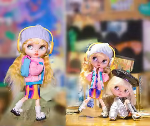1/6BJD Clothes Blyth Cotton Coat 1/6Doll Bread Jacket (Fit Azone, Ob24, Pullip, ICY,GL, Yosd, BJD6)