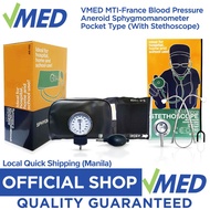 VMED MTI-France Aneroid Sphymomanometer Blood Pressure BP Apparatus with Stethoscope