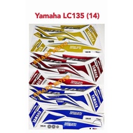 Yamaha LC135 (14) V2 V3 V4 V5 V6 V7 Body Stripe Body Sticker Black/Red/Blue