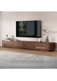 bufet meja tv minimalis modern oval setengah lengkung kayu jati solid unik murah meja tv lesehan