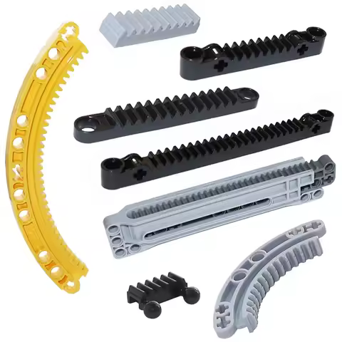 Technical Gear Rack High-tech Building Blocks 3743 87761 6630 64781 24121 18940 18942 6574 78442 DIY