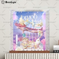 BrickLight™Figures Display Case FOR Pop mart DIMOO Dream Echo Series Crescent Moon Speed Car Figure 