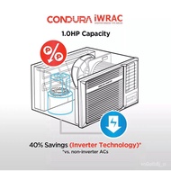 Condura 1.0HP Window Type Inverter Aircon with Remote WCONH009EEV1