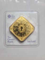 英女皇神獸 系列綜合版1 盎司 金幣