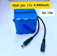 Khối pin 3s 12.6v 18650 lõi pin YTH mới sẵn mạch 3s40A và jack kết nối sạc đảm bảo đủ dung lượng.bảo