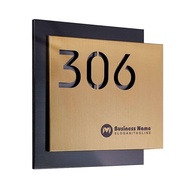 Household House Number Plate Customized Iron Art Courtyard Outdoor Floor Shop Stainless Steel House 