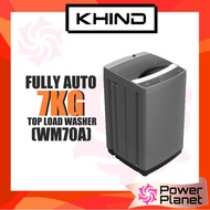 Khind Fully Auto Top Load Washer 7kg WM70A Grey | [FREE GIFT] Midea 7.5kg Washing Machine MA100W75 G