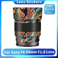 SEL50F18F Camera Lens Sticker Coat Wrap Protective Film Body Decal Skin For Sony FE 50 F1.8 50mm 1.8