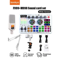 bonkyo F999 Sound Card+M998Mic Audio Mixer Voice Changer Mixing Console Amplifier Phone Computer Uni