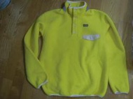 Patagonia Synchilla Snap-T Pullover 螢光黃色刷毛套頭衛衣 口袋 木村 outdoor
