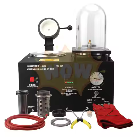 2L Lost Wax Cast Jewelry Tools Casting Equipment Gold Smelt Vacuo Metal Melting Furnace Jewellery Va