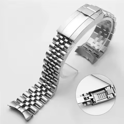 904L Steel Watch Band For Rolex Daytona Water Ghost Submariner Watch Bracelet Solid Fine adjustment 