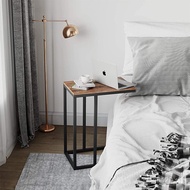 Mobile Side Table Simple Iron Bedside Table Computer Desk Bed W18Corner table C Small Sofa Table Sma