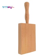 Pasta Making Board, Gnocchi Board, Beech Wood Gnocchi Board Butter Board Dough Scraper for Pasta and