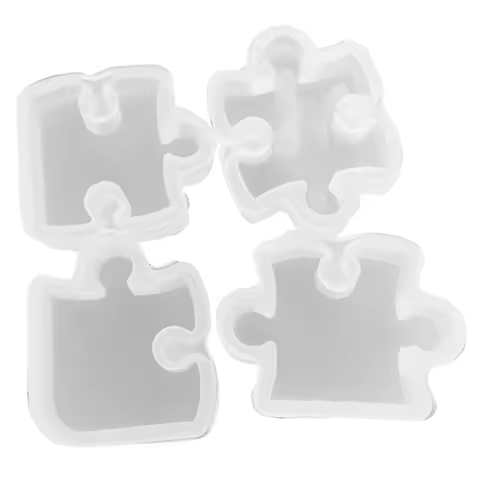 ABP-DIY Jigsaw Puzzle Mold Silicone Can Be Assembled Full-Page Pendant Crystal Epoxy Mirror Glossy