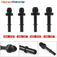 Quick Connect 6AN AN6 AN-8 To 5/16" AN8 8AN To 3/8" Male EFI Fuel Line Rail Adapter Black