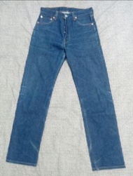 美國Levis 501xx (501-0000)排扣丹寧深藍牛仔褲 尺寸:W30 美國製555廠 養褲最佳首選LVC參考