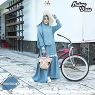 SET GAMIS ADEN HALWA DRESS ( AQUA SPRAY, CARAMEL, BLUSH PINK,