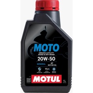 MOTUL MOTO MINERAL 4T ENGINE OIL - 20W50 (100% ORIGINAL)