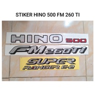 Hino 500 fm 260 ti super ranger Sticker / Hino 500 truck Sticker / fm 260 ti hino 500 Sticker