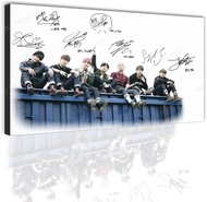 BTS Autographed Poster BTS Canvas Poster Print