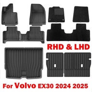 Car For Voo EX30 2024 2025 TPE Floor Mats,All-Weather Waterproof Automotive Mat Interior Full Set Ac