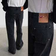 CONP21SS Stone Grey Flared Jeans Black Grey Washed Jeans