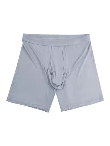 1Pcs New Bamboo Fiber Men's panties Long Boxers for Man's Underpants Soft Touch Men's Briefs U Pouch