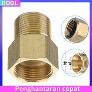 [DOOL]M22 15mm Male Thread To M22 14mm Female Metric Adapter Pressure Washer Brass