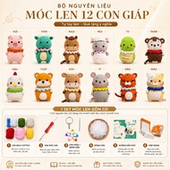 LylyCraft 12 Zodiac Animals Crochet Set Includes Crochet Tools and Detailed Video Instructions for B