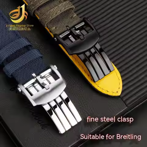 For Breitling Buckle silicone/leather strap buckle Replace Fine Steel clasp accessory breitling Stai