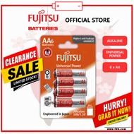 🔥CLEARANCE🔥 Fujitsu Alkaline Battery Universal Power AA (6 Cells) - LR6(6B)FU-A/W-F1