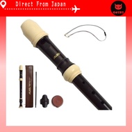 AULOS Soprano Recorder German Style 502B(G) with Neck Strap for Soprano Recorder NS-S Set