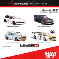 [PO] MiniGT x KaidoHouse 1/64 - Civic (EF) KAIDO / Fairlady Z KAIDO / Datsun KAIDO 510 GULF / Chevro
