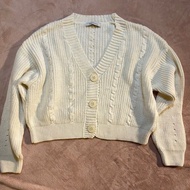 Lc Waikiki white oversized cardigan thrift /preloved /2nd hand