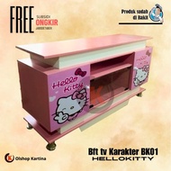 Meja tv led 43 inch Karakter Animasi HelloKitty Modern Kekinian Best Seller [OlshopKartina]