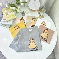 3158 YUSTUDIO t-shirt, loose-fitting loose-fitting t-shirt, 3158 dry cotton t-shirt Capybara model