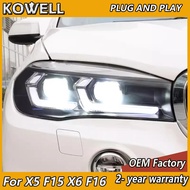 Car Styling for BMW X5 F15 Headlight 2013-2019 X6 F16 Head Light F85 E70 E71 DRL Turn Signal Low Hig