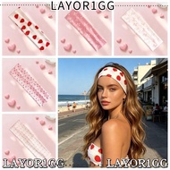 LAYOR1GG Button Hairband, Large Button Colorful Elastic Hairband, Stretchable Sweet Style Y2K Polka 