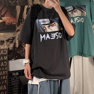 [3 colors] Male T-shirts Anime printed T-shirts Korean T-shirts Lovers m-3XL