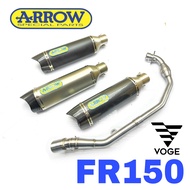 Exhaust VOGE FR150 Ekzos Tabung MOTOR Muffler ARROW Full System Stainless Steel Accessories Motor QP