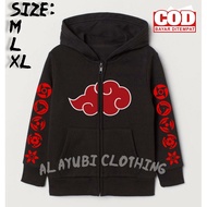 HOT🌼 Hoodie Zipper Anak-Anak Anime Akatsuki Jaket Hoodie Anak Akatsuki