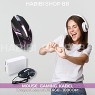 Wired Gaming Mouse With RGB LED Light Wired Gaming Mouse 1000 DPI