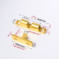 Flush Bolt/Grendel Slot Tanam/Flush Bolt Dekkson/Recessed/Stainless